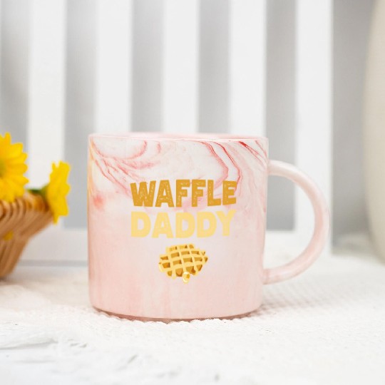Waffle Daddy Food Waffle Whisperer Fathers Day Marble Mugs
