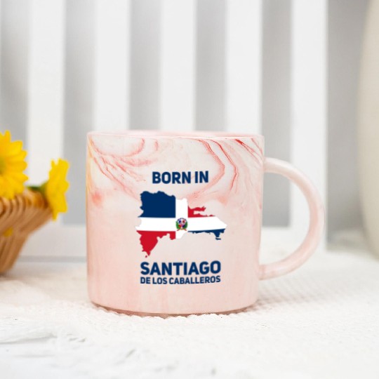 Santiago de los Caballeros Dominican Republic Marble Mugs