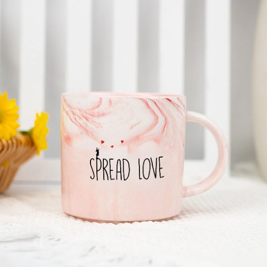 Spread Love Marble Mugs