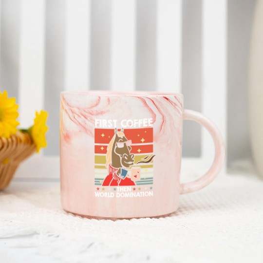 Horse Riding Sunglasses Coffee Marble Mugs