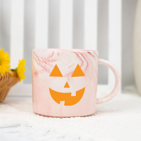 Pumpkin Halloween Jack O Lantern Pumpkins Marble Mugs