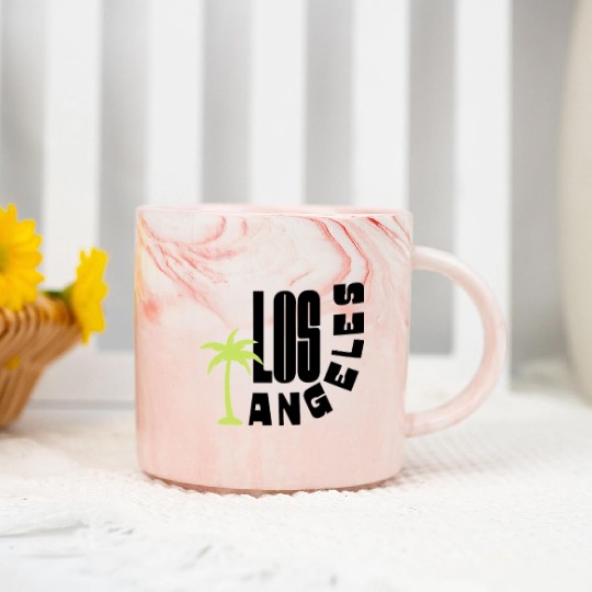 Los Angeles where dreams come true Marble Mugs