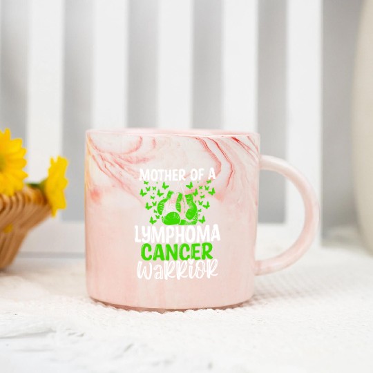 Lymphoma Cancer Awareness Mom Mothers Day Mama Marble Mugs