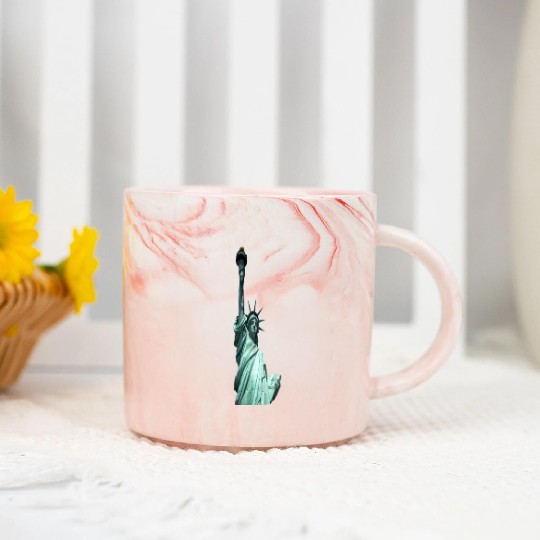 statue of liberty Marble Mugs