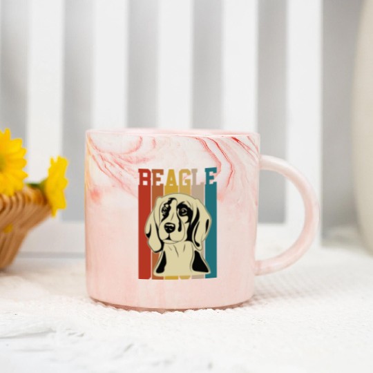 Dog Lovers Beagle Lovers Pet Marble Mugs