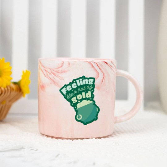 feeling like a pot of gold Marble Mugs