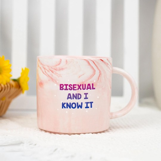 Bisexual and I Know it Bi LGBTQ Bi Pride LGBT Marble Mugs