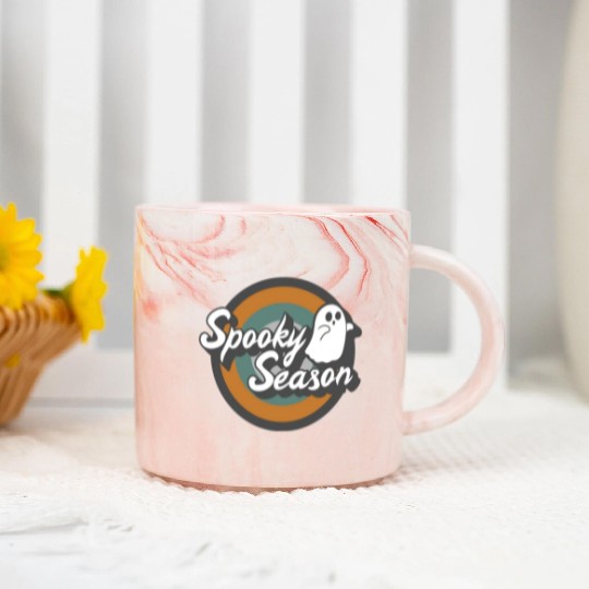 Halloween Marble Mugs, Spooky Season Ghost Costume Gift