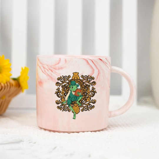 Classy Royalty Prince Toad Frog Amphibian Marble Mugs