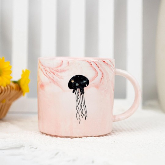 Jellyfish Galaxy Marble Mugs