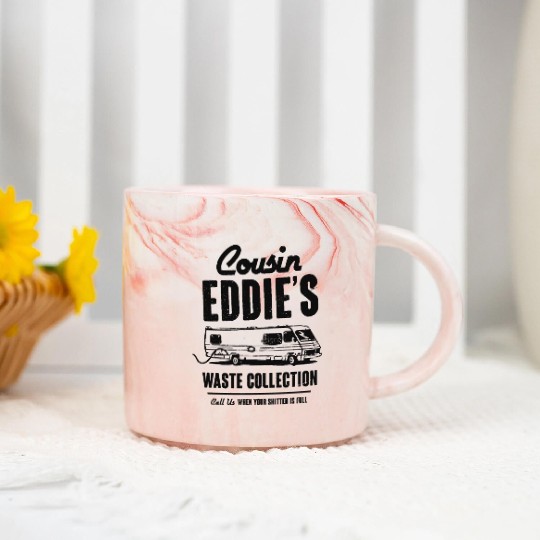 Cousin Eddie s Waste Collection Marble Mugs