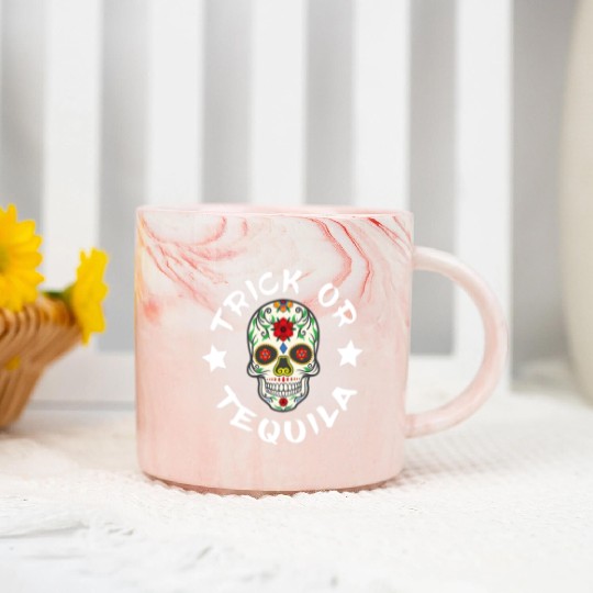 Sugar Skull T - Marble Mugs | Trick Or Tequila Marble Mugs