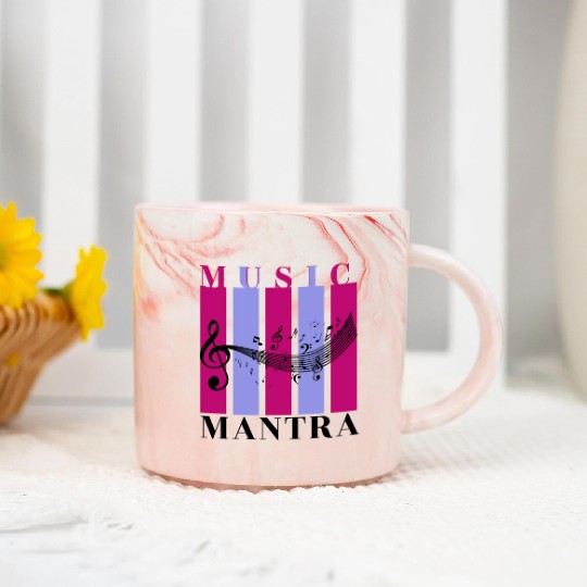Music Mantra Marble Mugs