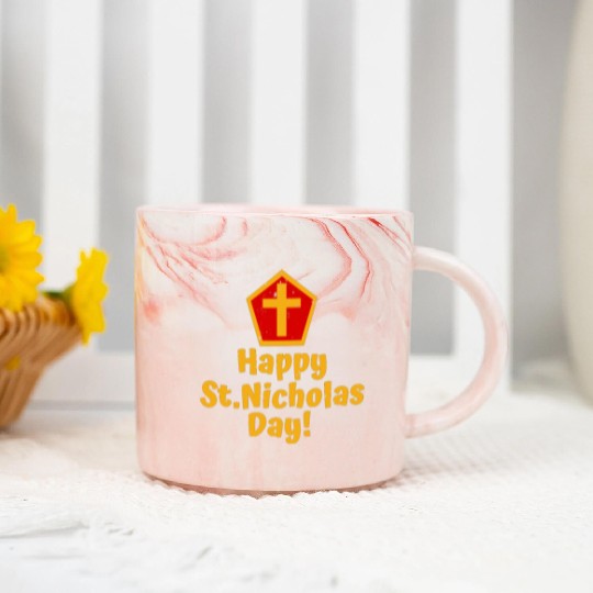 Saint Nicholas Marble Mugs