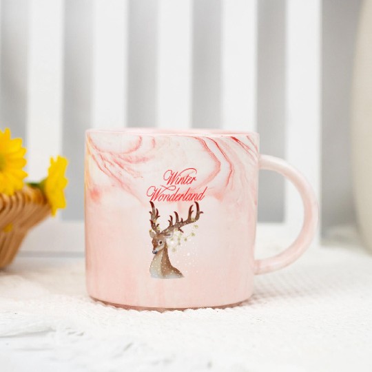 Winter Wonderland Marble Mugs