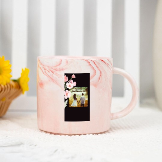Amour: Toi et moi, C' est pour la vie Marble Mugs