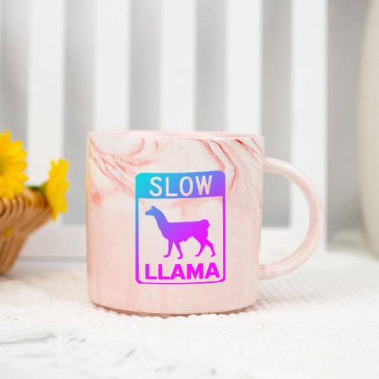 Phish Slow Llama Marble Mugs