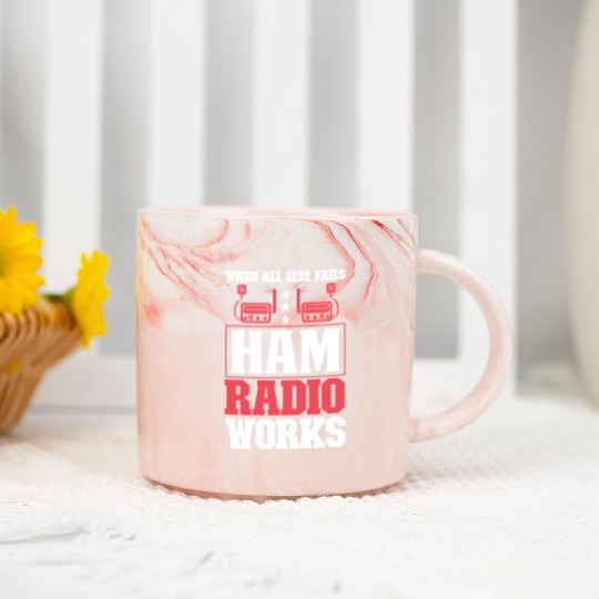 Ham Radio Radio Operator Amateur Radio Signal Marble Mugs