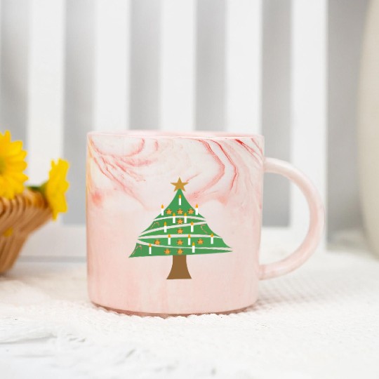 Christmas tree Marble Mugs