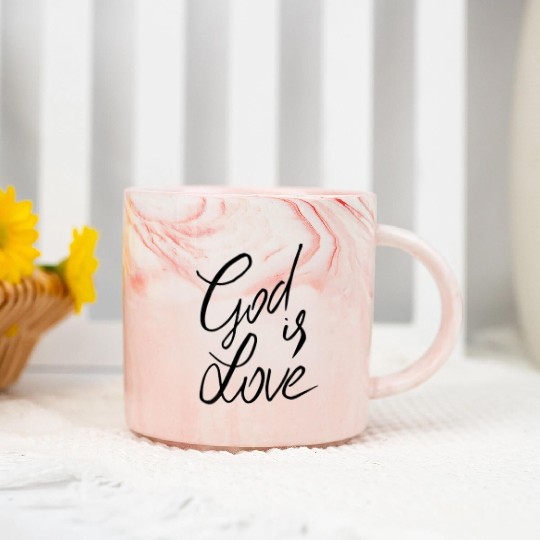 God is love art Marble Mugs