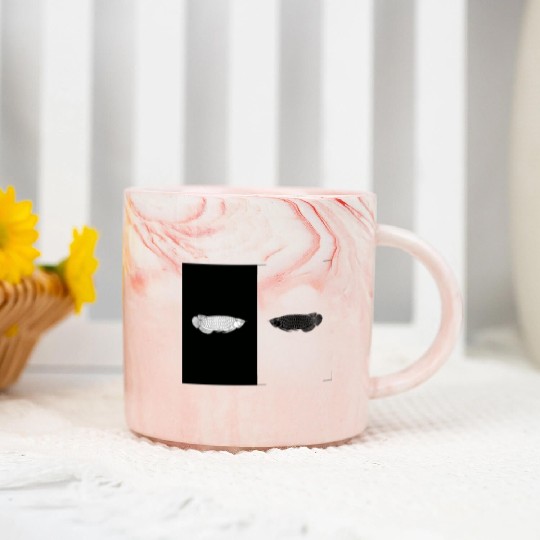 Asian arowana fish illustration for kids Marble Mugs