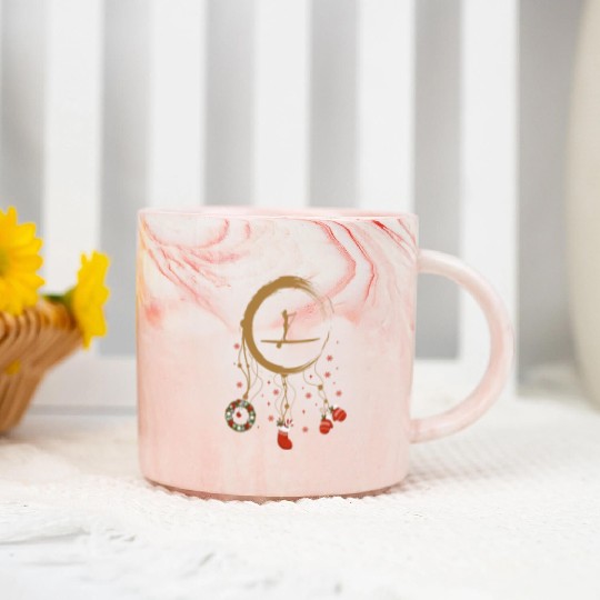 Winter dreamcatcher Christmas StandUpPaddle Marble Mugs