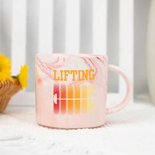 Lifting Weightlifting Lift Workout Gym Marble Mugs