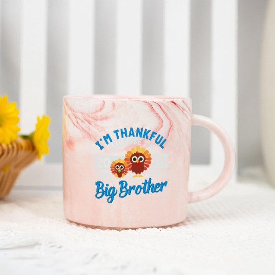 Big Brother 2023 Baby Thanksgiving Turkey Boys Marble Mugs