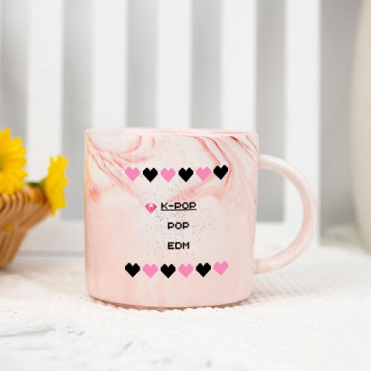 K pop art 2 Marble Mugs