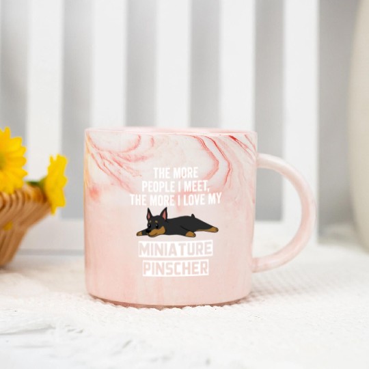 The More I Love My Miniature Pinscher Marble Mugs