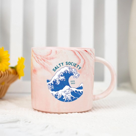Salty Society Marble Mugs