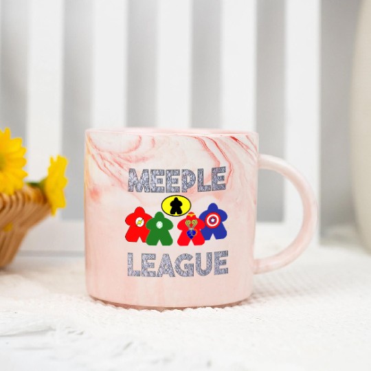 Meeple League Marble Mugs
