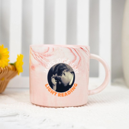 James Joyce Is My Light Reading. Marble Mugs