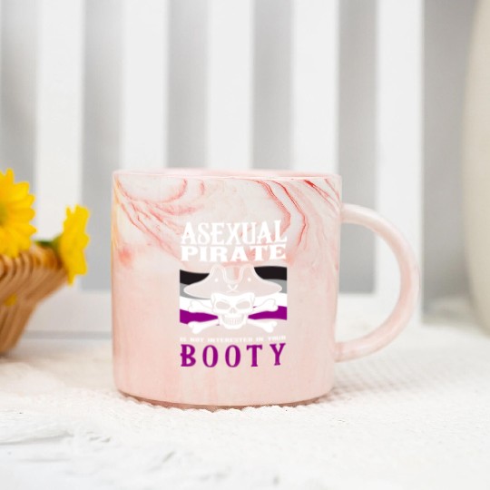 Asexual Pirate Marble Mugs