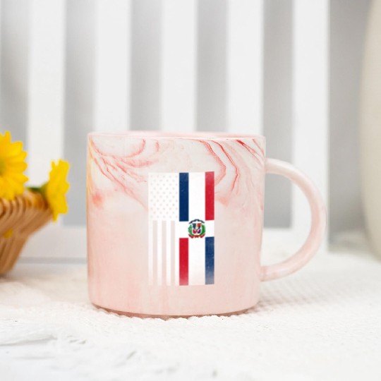 Dominican Republic Design for Dominican Americans Marble Mugs