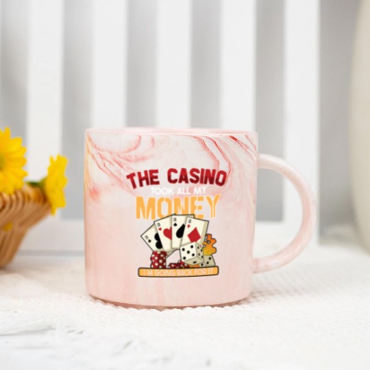 Poker Casino Poker Player Gambling Roulette Gift Marble Mugs