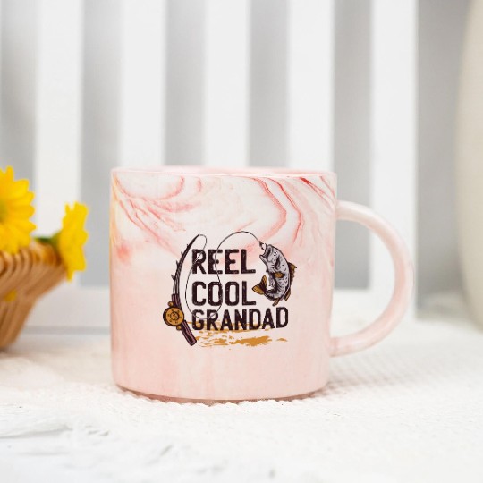 Reel cool Grandad Reel cool Grandad inspiration st Marble Mugs