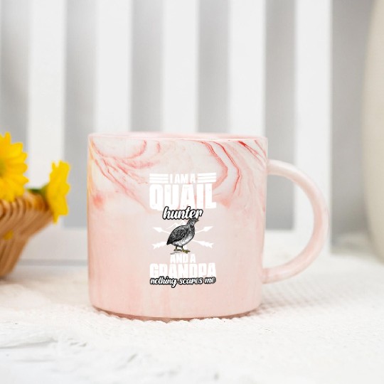 Funny Quail Hunting Hobby For Bobwhite Quail Marble Mugs