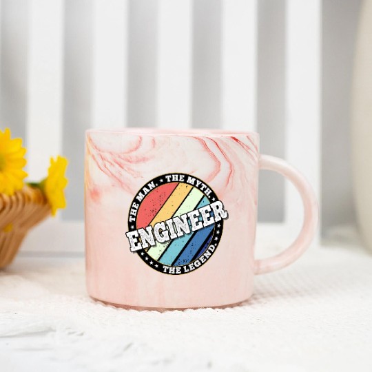 Engineer. The man. The myth. The legend. Marble Mugs