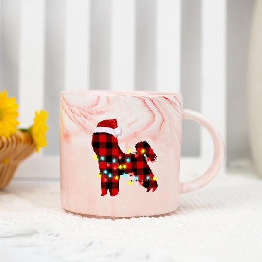 Bichon Frise Christmas Dog Lover Pajamas Marble Mugs