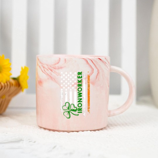 Im An Irish Ironworker Ironworker Marble Mugs