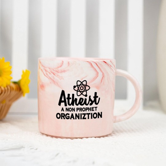 Atheist Atheism Anti Religion Securalism God Sucks Marble Mugs