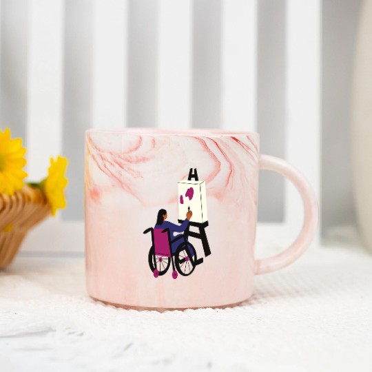 Painting lovers Marble Mugs