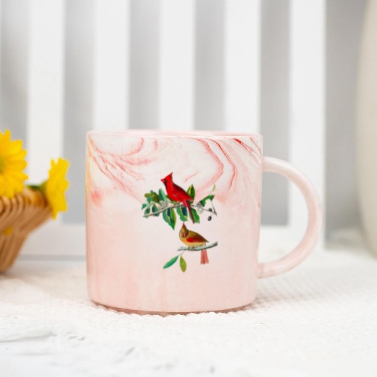 Cardinal Grosbeak from Birds of America Marble Mugs