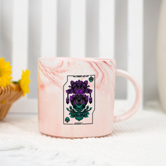 Alien art Ace of Spades Marble Mugs