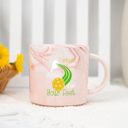 Pickleball I Swear I Was Aiming At Your Feet Marble Mugs