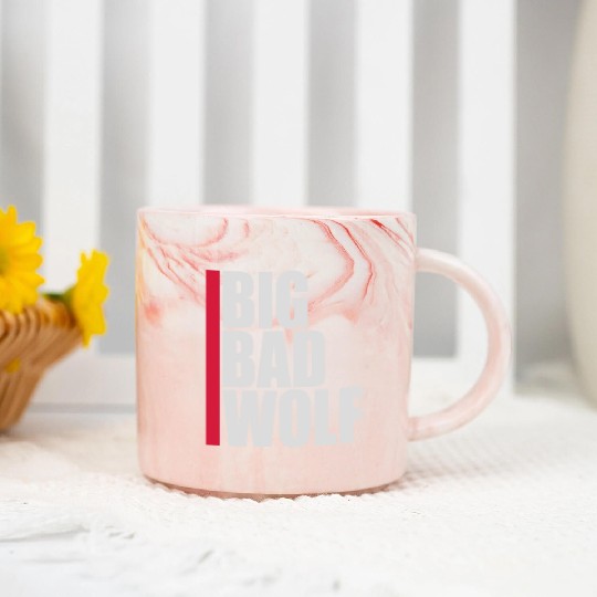 big bad wolf quote Marble Mugs