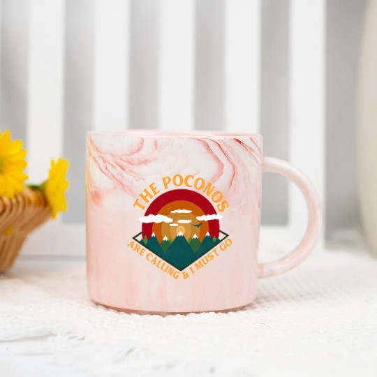 Pocono Mountains Pennsylvania Marble Mugs