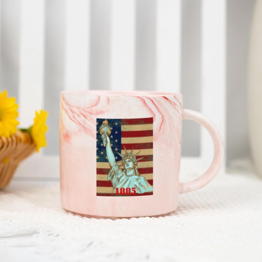 LOVE-Statue of Liberty Marble Mugs