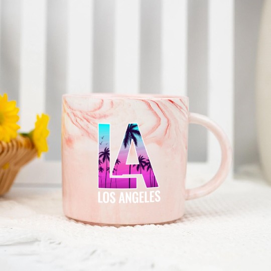 Los Angeles LA California Gift Marble Mugs